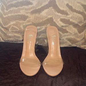 These are size 5.5 nude heels from Shein that have been worn only once!